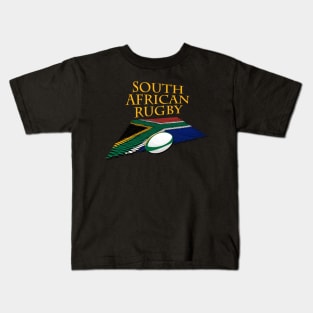 South African Rugby & South Africa Flag Kids T-Shirt